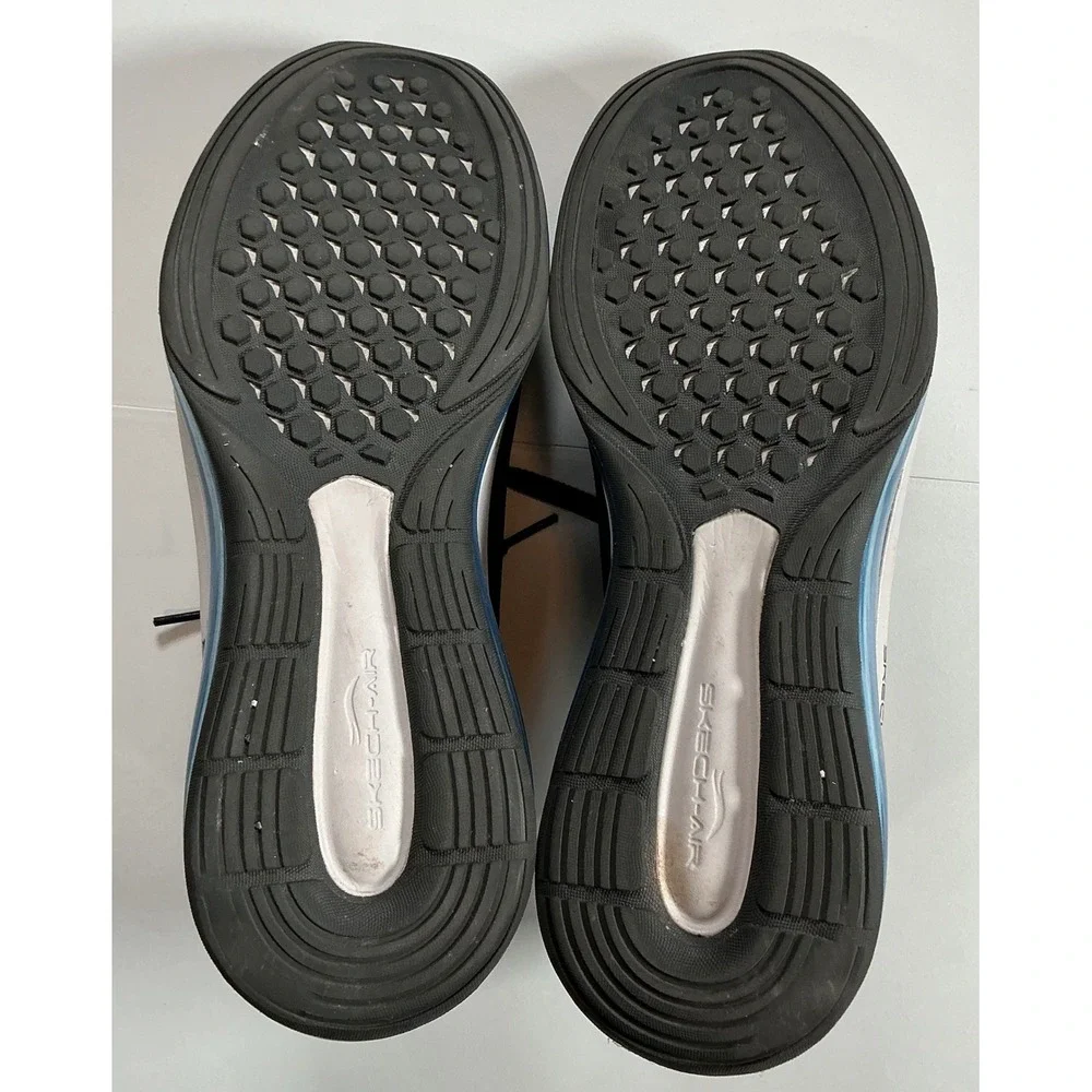 Skechers Skech-Air Dynamight Mens Size 9 Black Blue Mesh Athletic Shoes 232240